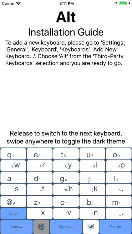 Alt - Keyboard Extension screenshot-4