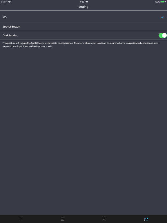 SpotUI iPad screenshot