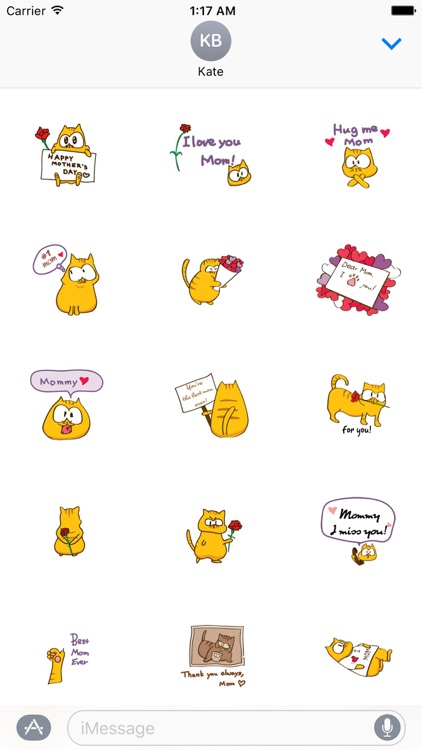 Kitty and Mother Cat Sticker
