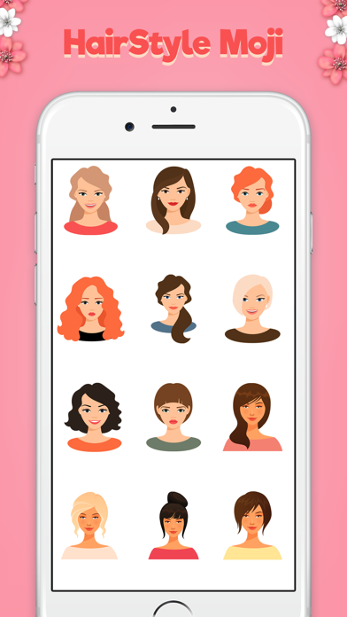 Hairstyle Stickers & Emoji screenshot 3