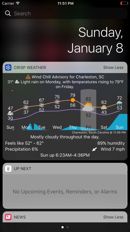 Crisp Weather Widget