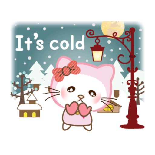 Kitty Winter Animated Stickers icon