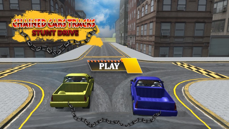 Chained Cars Track Stunt Drive