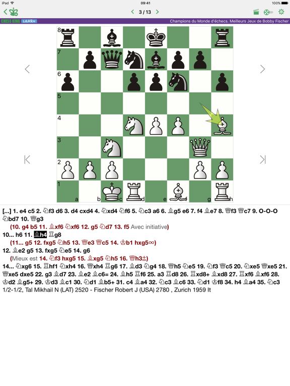 Screenshot #5 pour Fischer. Champion d'écheс