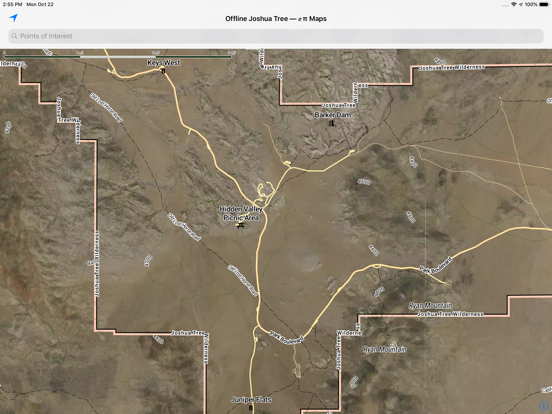 Screenshot #5 pour Offline Joshua Tree Map
