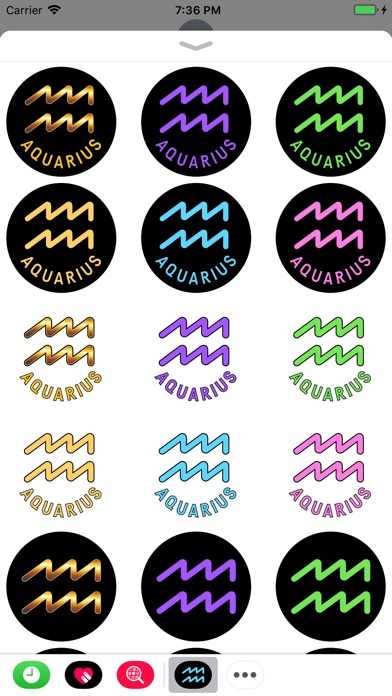 AQUARIUS Stickers screenshot 2