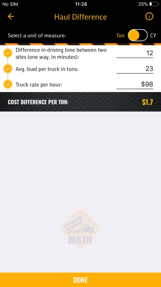 #4. Dump Truck Math (iOS) 由: MyLogic, Inc.