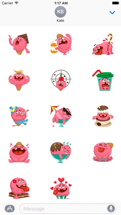 Ice Cream Emoji Sticker