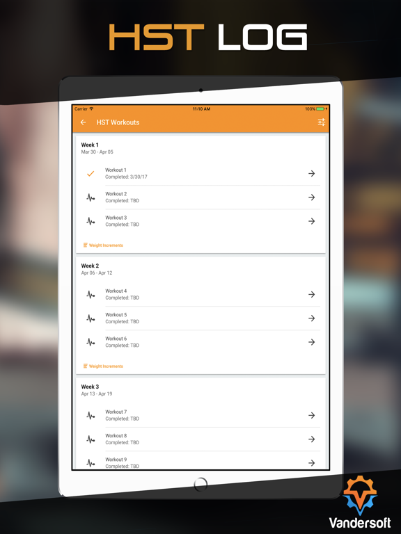 Screenshot #4 pour HST Log - Hypertrophy Specific Training