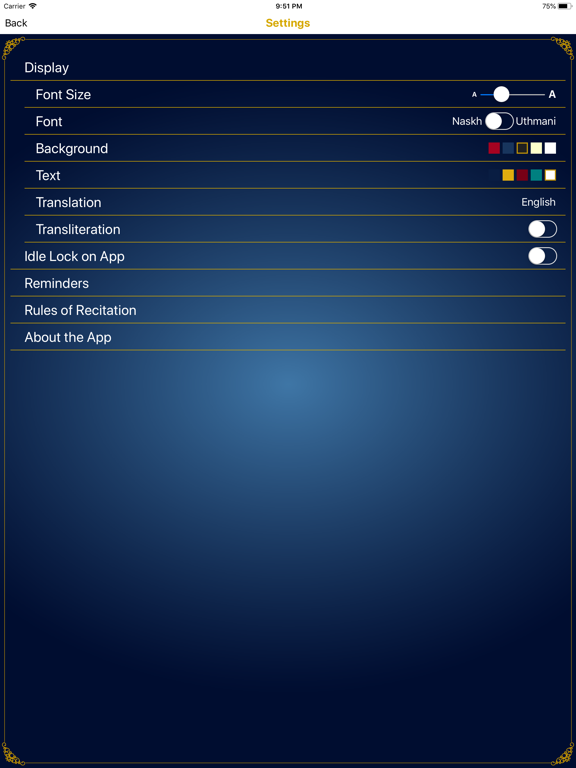 Quran Al Hakeem  القرآن الحكيم iPad screenshot 6 - Book app