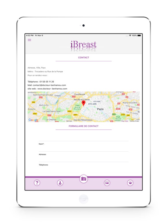 iBreast iPad screenshot 4 - Medical app