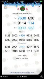 Special Cash Sweep Results screenshot #1 for iPhone