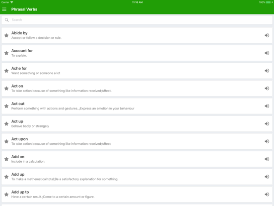Screenshot #4 pour English Phrasal Verb
