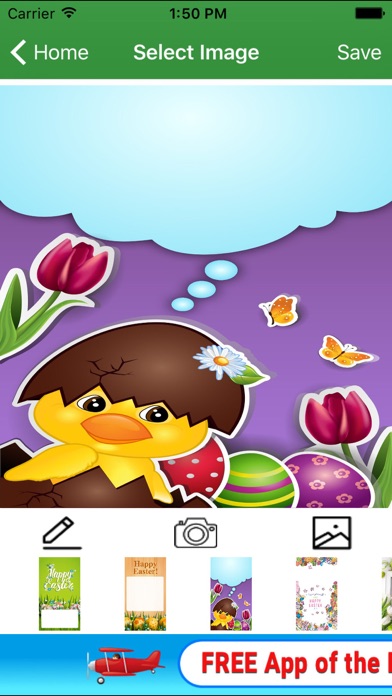 Screenshot #1 pour New Easter Greeting Card Maker