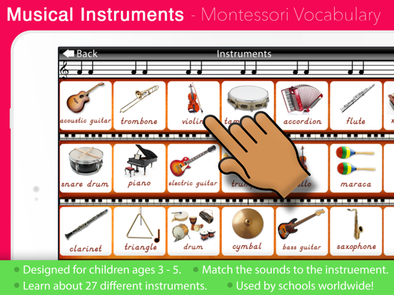 Screenshot #4 pour Musical Instruments - Montessori Learning for Kids