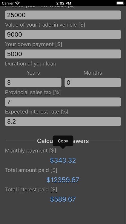 Auto Loan Calculator Plus