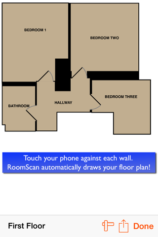 Скриншот из RoomScan Pro – floor plan app