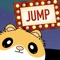 This stack jump game with the HappyHamster is simple, funny and crazy