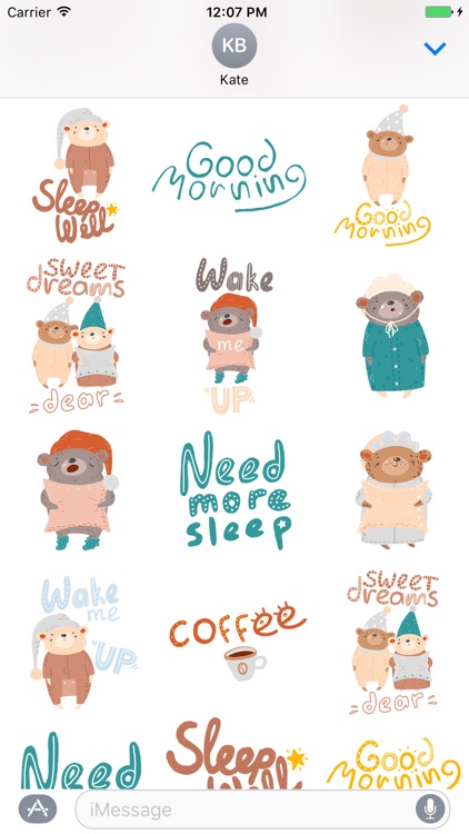 Good Night & Morning Stickers