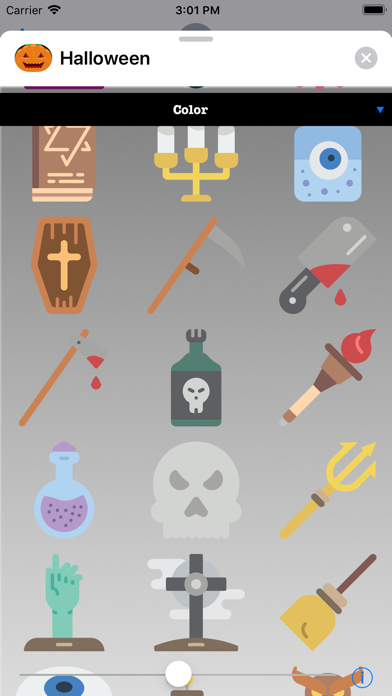 Halloween Stickers to Scare Screenshot on iOS