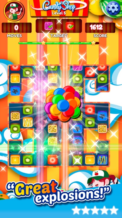 Caramel Gummy Candy Match 3 screenshot-3