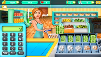 Supermarket Shop Cash Register Screenshot