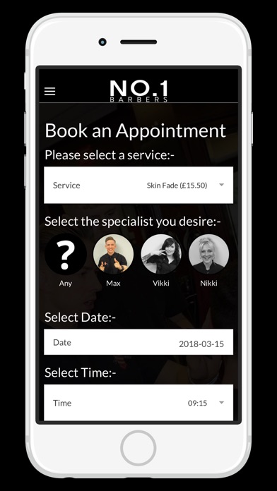 No 1 Barbers screenshot 2