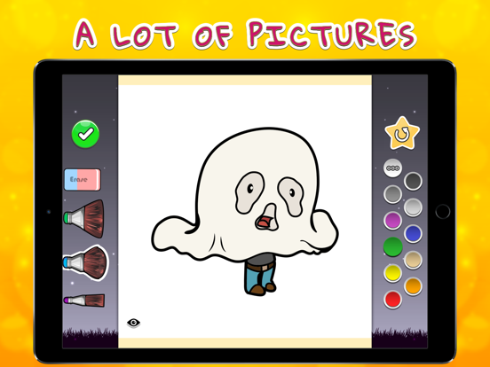 Coloring Your Halloween iPad screenshot 3 - Games app