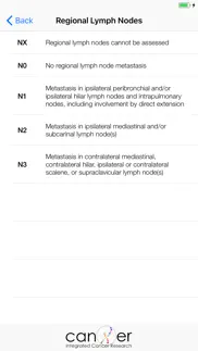 lung cancer tnm staging tool iphone screenshot 4