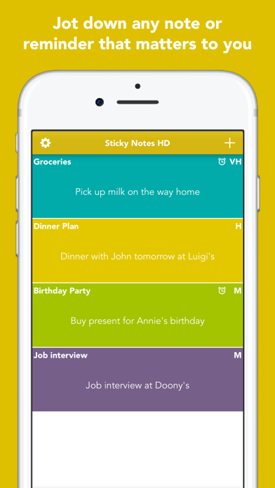 Screenshot #1 pour Sticky Notes HD