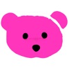 Pink Bear Stickers