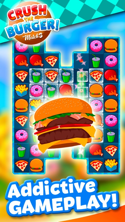 Crush The Burger ! Match 3 screenshot-3