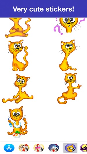 Red-headed cat - Cute stickers(圖4)-速報App