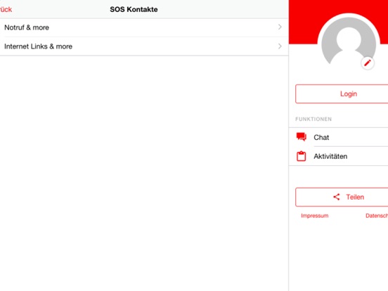 Panik SOS iPad screenshot