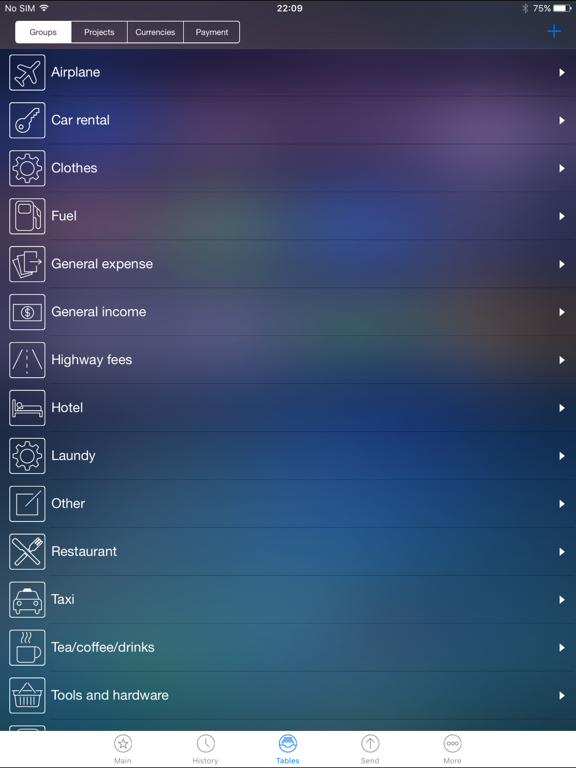 Live Expenses iPad screenshot 3 - Finance app
