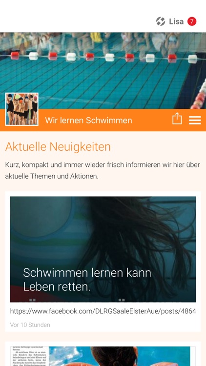 Wir lernen Schwimmen