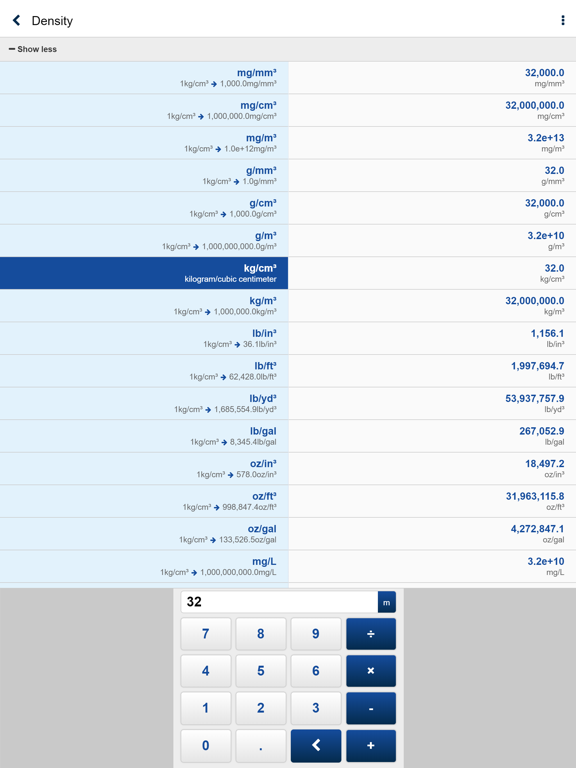 CSiUnits iPad screenshot 4 - Utilities app