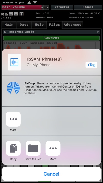 rbSAM screenshot-3