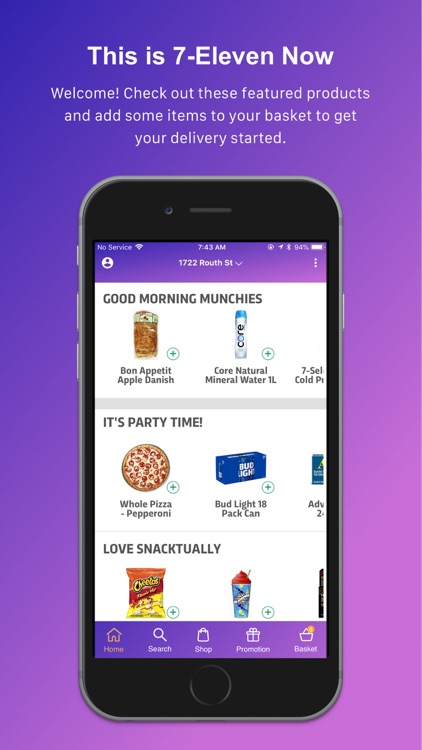 7NOW: Food & Alcohol Delivery