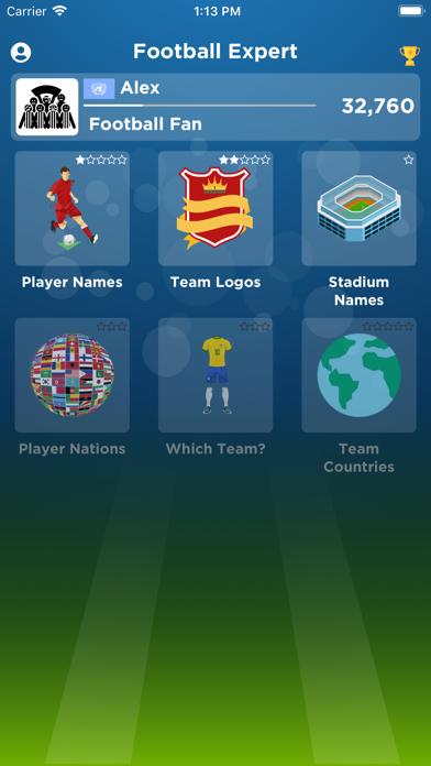 Screenshot #1 pour Football Expert - Soccer Quiz