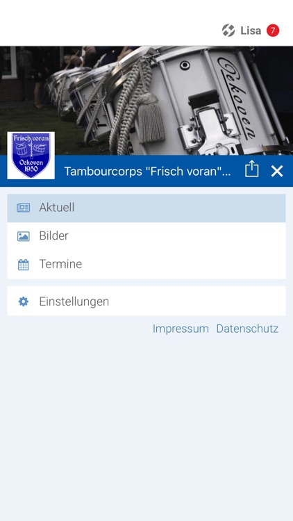 Tambourcorps Frisch voran