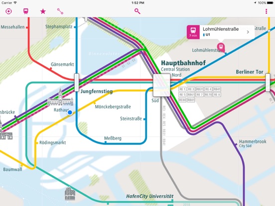 Screenshot #4 pour Hamburg Rail Map Lite