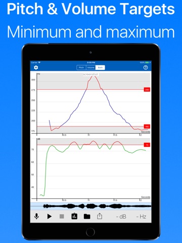 Voice Analyst: Pitch & Volume screenshot 2