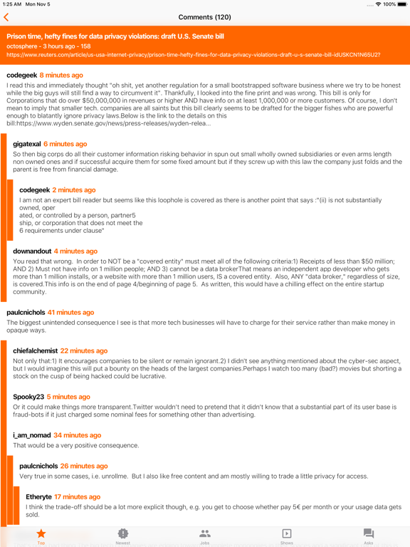 Screenshot #4 pour YC News - HN Client