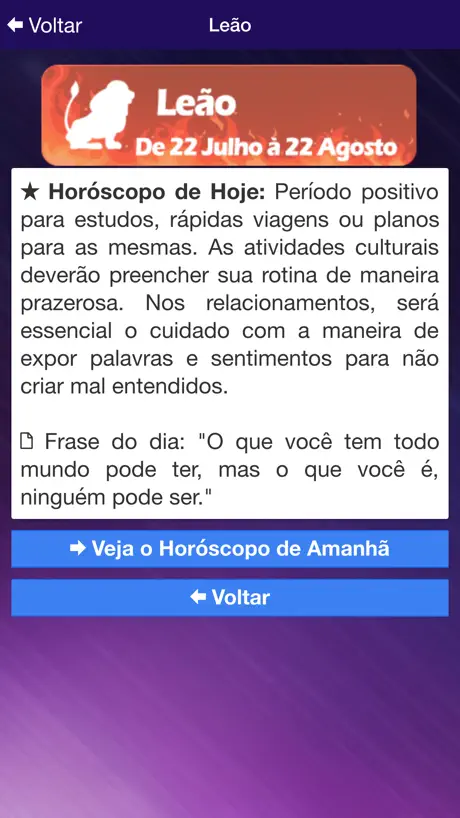 Horóscopo do Dia