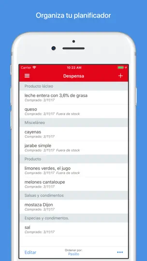Captura de pantalla de Gestor De Recetas Paprika 3 en iPhone 5