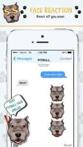 PitbullMoji - Pit Bull Emojis screenshot #4 for iPhone