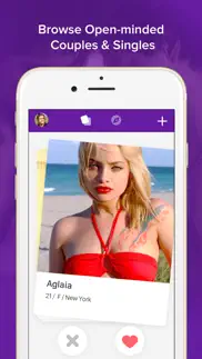 threesome hook up app: 3some x iphone screenshot 1