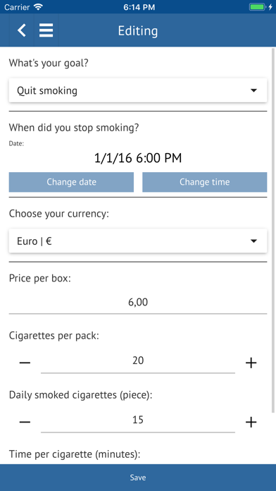 Quitting Smoking Pro Screenshot