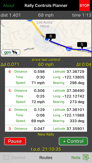 Screenshot #1 pour Rally Controls Planner